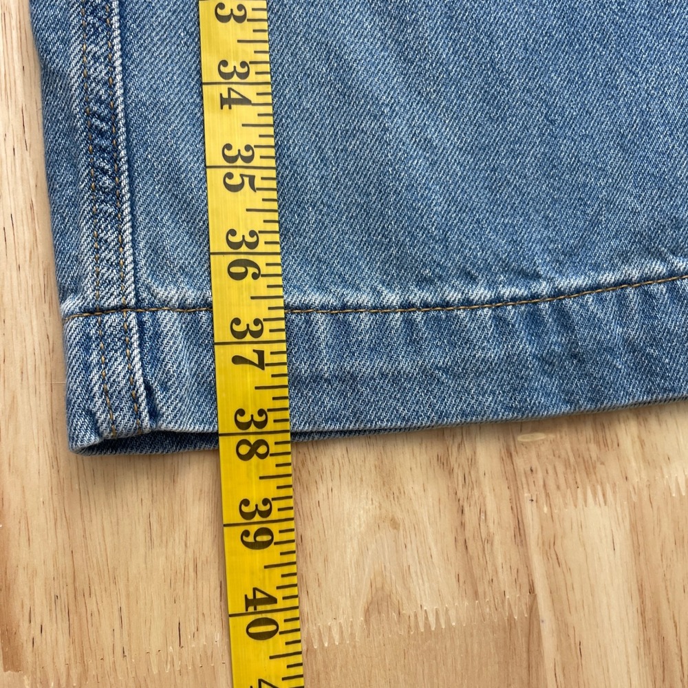 Wild Fable Womens Mid-Rise Baggy Cargo Jeans Blue Denim Size 2R Wide Leg Utility - Picture 10 of 14